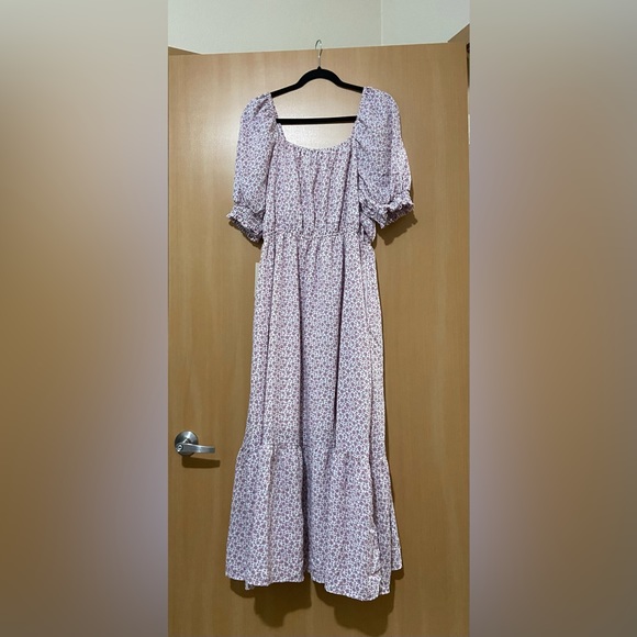 Isla Floral Button-Up Dress | Lavender - Picture 7 of 11